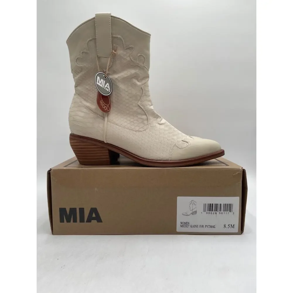MIA Cream Western Boots - Picture 11 of 11